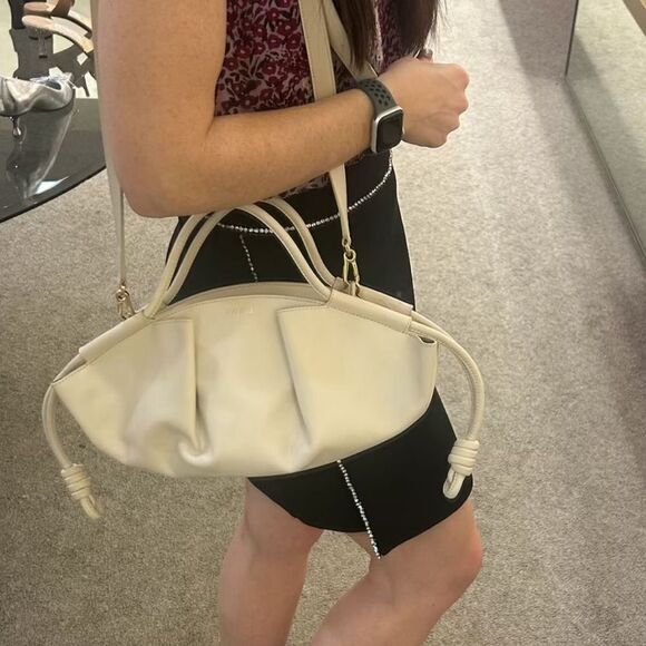 Loewe Paseo Small Leather Shoulder Bag in Angora Cream Color - Picture 6 of 13